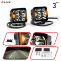 Lámparas LED de 3″ (PAR) cubos con DRL XLITE